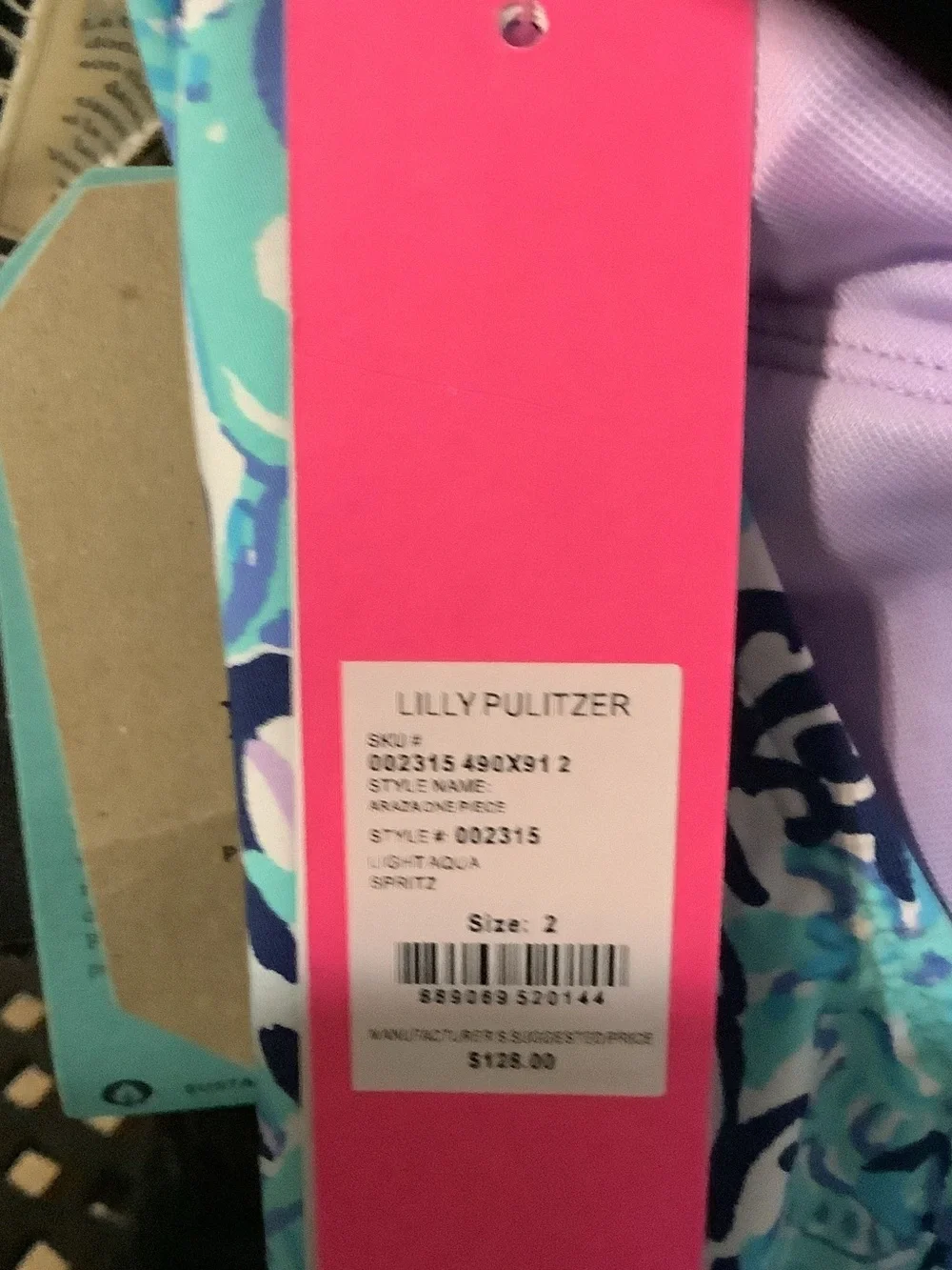 Lilly Pulitzer Light Aqua Spritz‎ Araza One-Piece